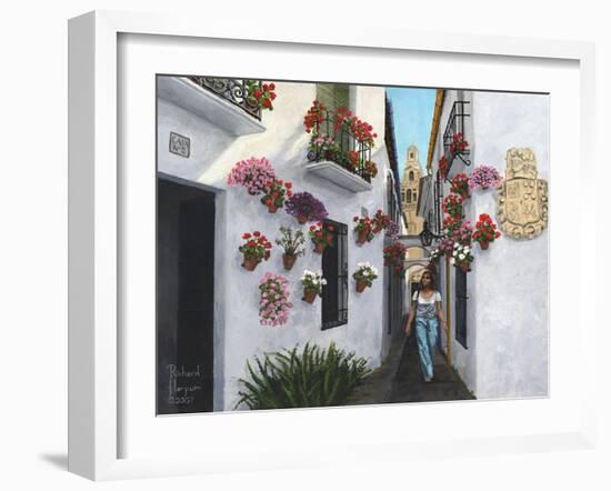 Calleje De Las Flores Cordoba-Richard Harpum-Framed Art Print