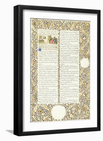 Calligraphic and Illuminated Manuscript, C.1871-1873 (Inks and Paint on Paper)-William Morris-Framed Giclee Print