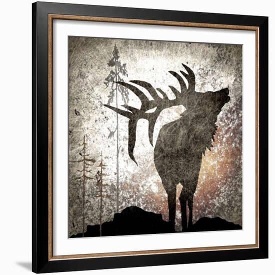 Calling Elk-LightBoxJournal-Framed Giclee Print