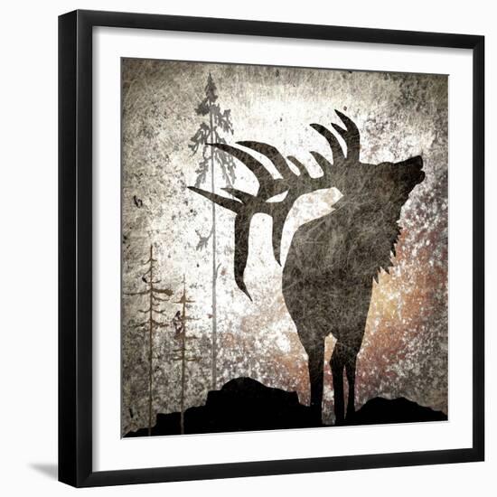 Calling Elk-LightBoxJournal-Framed Giclee Print