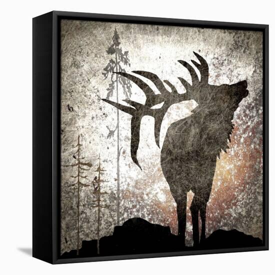 Calling Elk-LightBoxJournal-Framed Premier Image Canvas