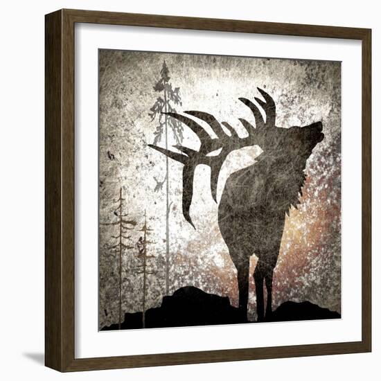 Calling Elk-LightBoxJournal-Framed Giclee Print