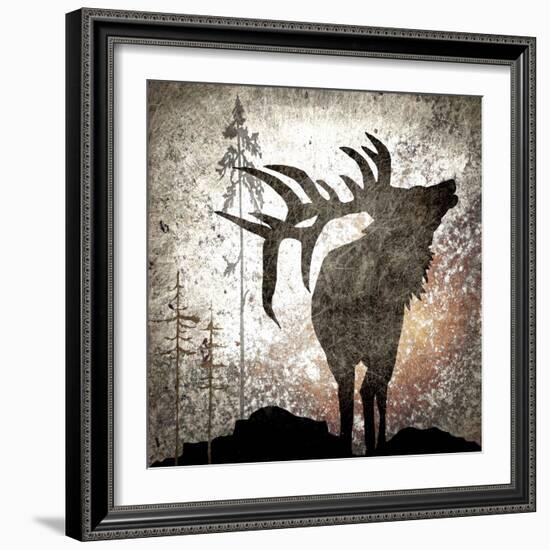 Calling Elk-LightBoxJournal-Framed Giclee Print