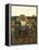 Calling in Gleaners, 1859-Jules Breton-Framed Premier Image Canvas