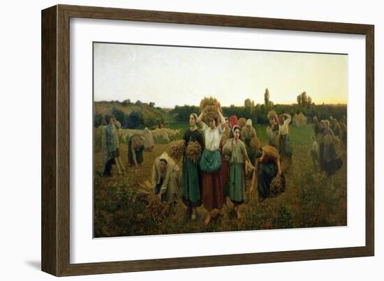 Calling in the Gleaners, 1859-Jules Breton-Framed Giclee Print