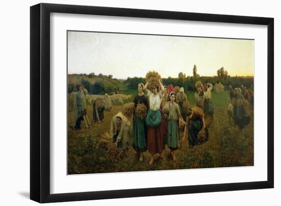 Calling in the Gleaners, 1859-Jules Breton-Framed Giclee Print