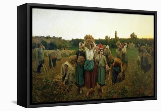 Calling in the Gleaners, 1859-Jules Breton-Framed Premier Image Canvas