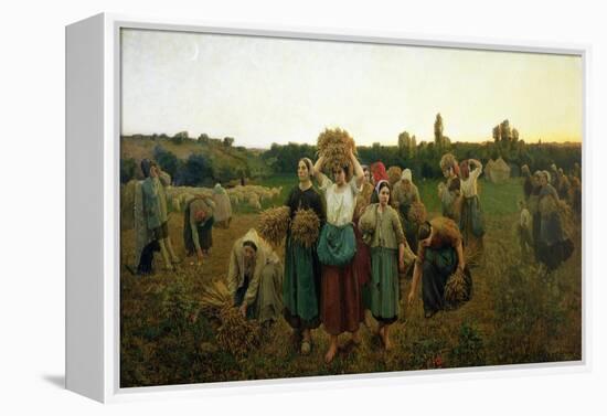 Calling in the Gleaners, 1859-Jules Breton-Framed Premier Image Canvas