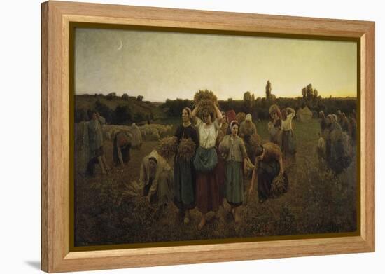 Calling in the Gleaners (Le Rappel Des Glaneuses), 1859-Jules Breton-Framed Premier Image Canvas