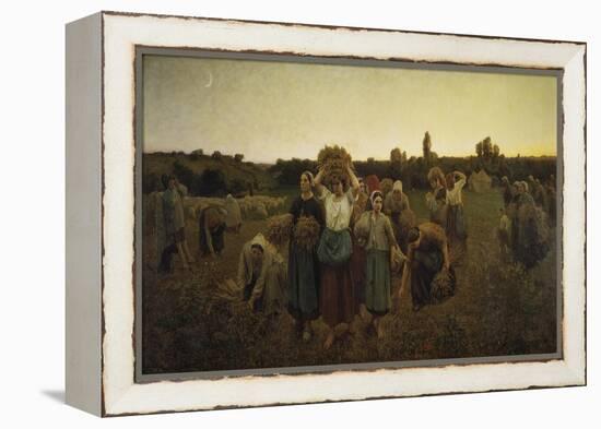 Calling in the Gleaners (Le Rappel Des Glaneuses), 1859-Jules Breton-Framed Premier Image Canvas