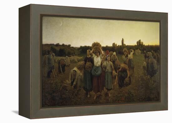 Calling in the Gleaners (Le Rappel Des Glaneuses), 1859-Jules Breton-Framed Premier Image Canvas