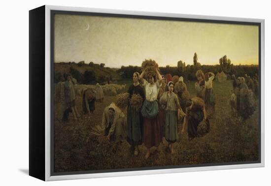 Calling in the Gleaners (Le Rappel Des Glaneuses), 1859-Jules Breton-Framed Premier Image Canvas