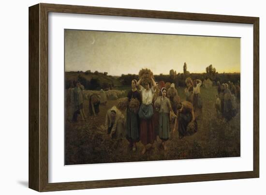 Calling in the Gleaners (Le Rappel Des Glaneuses), 1859-Jules Breton-Framed Giclee Print