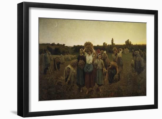 Calling in the Gleaners (Le Rappel Des Glaneuses), 1859-Jules Breton-Framed Giclee Print