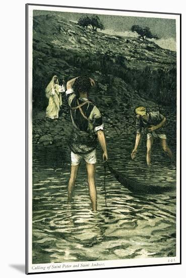 Calling of Saint Peter and Saint Andrew - Bible-James Jacques Joseph Tissot-Mounted Giclee Print