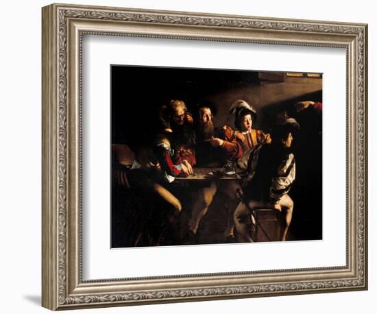 Calling of St. Matthew-Caravaggio-Framed Art Print