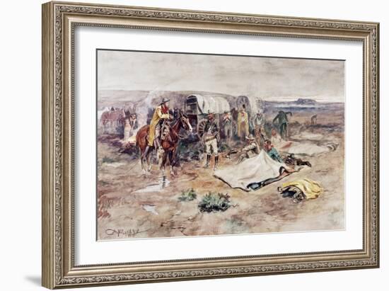 Calling the Horses-Charles Marion Russell-Framed Giclee Print