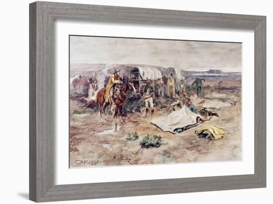 Calling the Horses-Charles Marion Russell-Framed Giclee Print