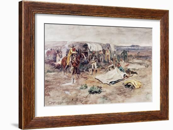 Calling the Horses-Charles Marion Russell-Framed Giclee Print