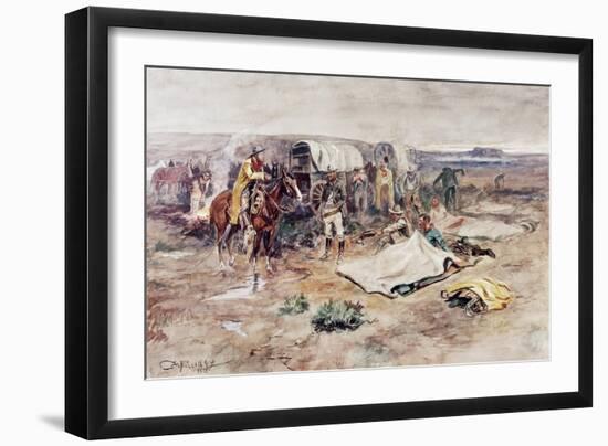 Calling the Horses-Charles Marion Russell-Framed Giclee Print