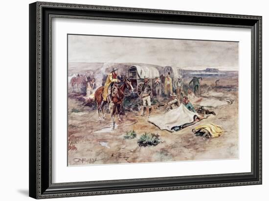 Calling the Horses-Charles Marion Russell-Framed Giclee Print