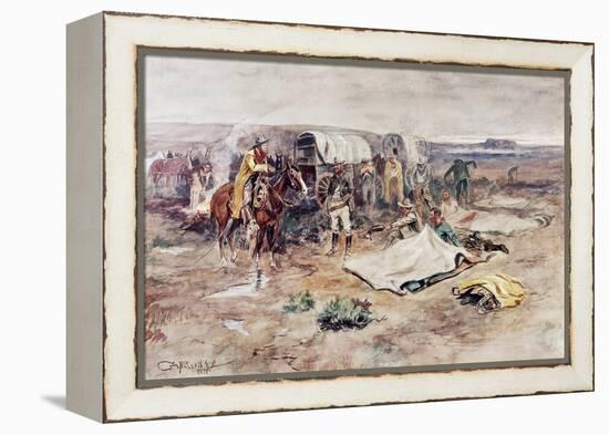 Calling the Horses-Charles Marion Russell-Framed Premier Image Canvas