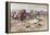 Calling the Horses-Charles Marion Russell-Framed Premier Image Canvas