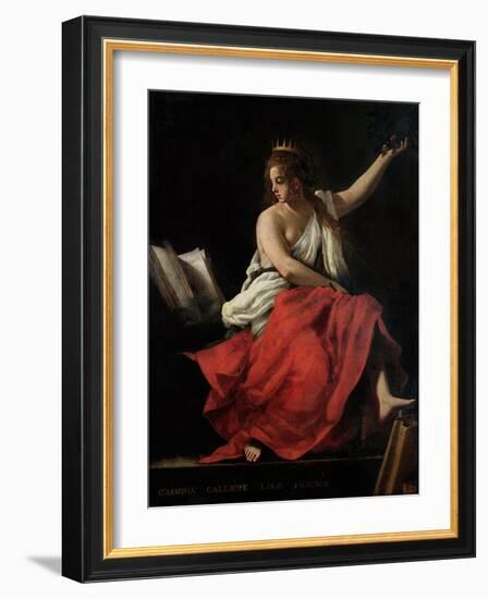 Calliope, Muse of Epic Poetry-Giovanni Baglione-Framed Giclee Print