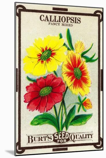 Calliopsis Seed Packet-Lantern Press-Mounted Art Print