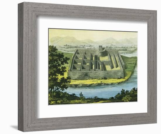 Callo Palace from Giulio Ferrario's Work, "South America", 1827-null-Framed Giclee Print