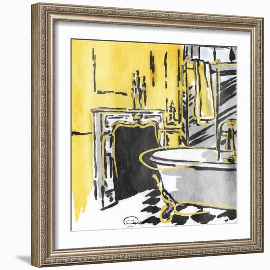 Calm Bathroom Mate-OnRei-Framed Art Print