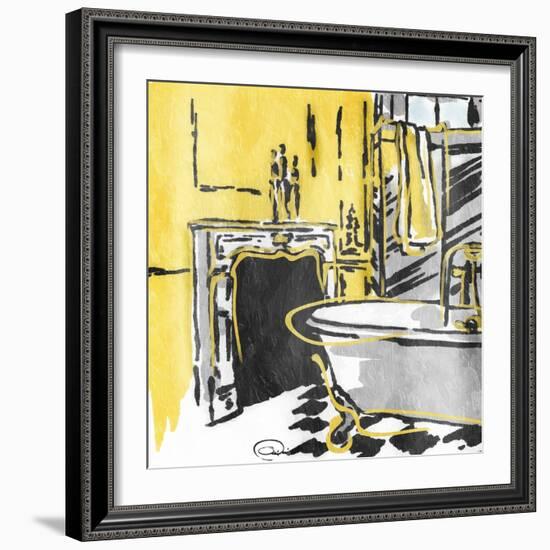 Calm Bathroom Mate-OnRei-Framed Art Print