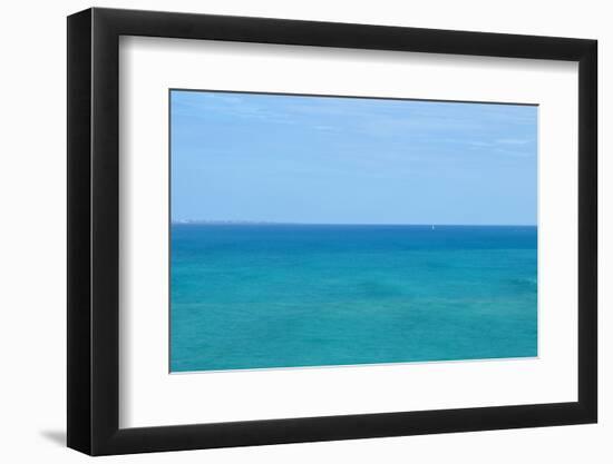 Calm blue-green ocean-Stacy Bass-Framed Photo