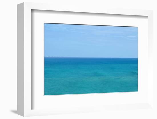 Calm blue-green ocean-Stacy Bass-Framed Photo