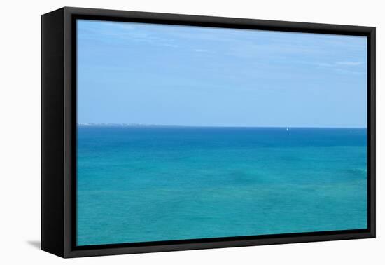 Calm blue-green ocean-Stacy Bass-Framed Stretched Canvas