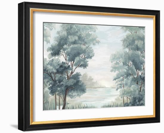 Calm Forest River-Eva Watts-Framed Art Print