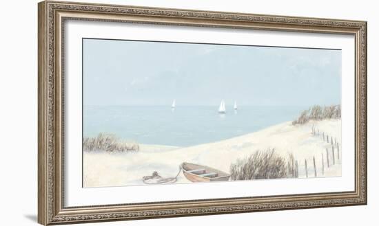 Calm in Blue Haven Bay II-Hazel Barker-Framed Giclee Print