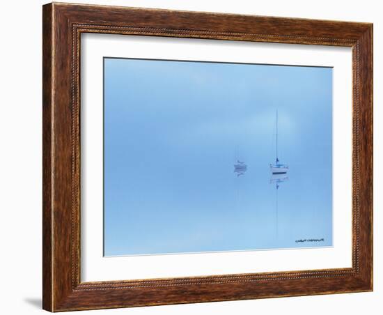 Calm in Blue-Carlos Casamayor-Framed Giclee Print