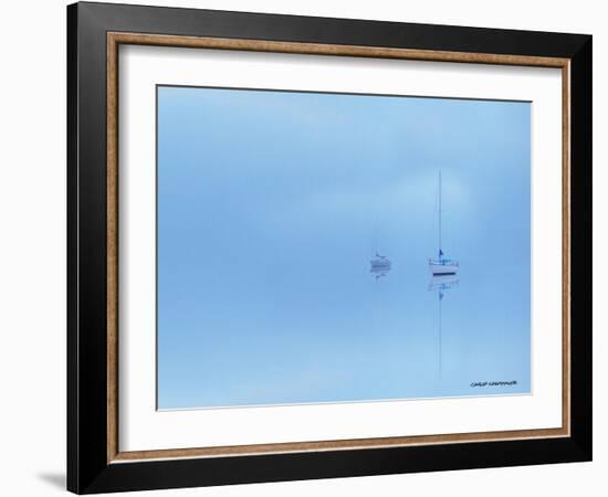 Calm in Blue-Carlos Casamayor-Framed Giclee Print