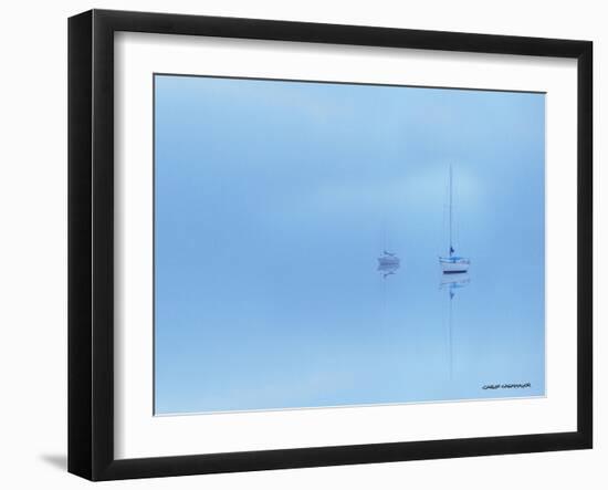 Calm in Blue-Carlos Casamayor-Framed Giclee Print