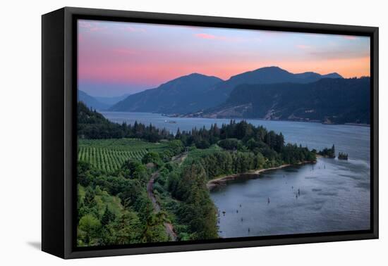 Calm Morning at Columbia River Gorge, Oregon-Vincent James-Framed Premier Image Canvas