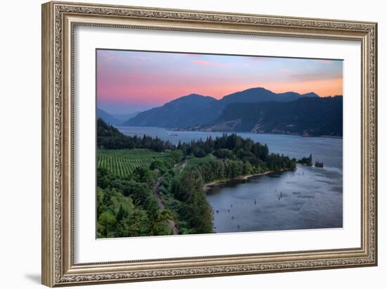 Calm Morning at Columbia River Gorge, Oregon-Vincent James-Framed Photographic Print