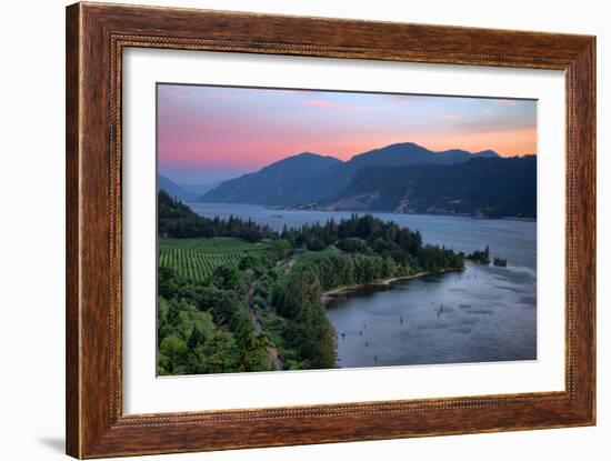 Calm Morning at Columbia River Gorge, Oregon-Vincent James-Framed Photographic Print