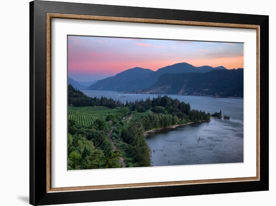 Calm Morning at Columbia River Gorge, Oregon-Vincent James-Framed Photographic Print