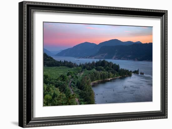 Calm Morning at Columbia River Gorge, Oregon-Vincent James-Framed Photographic Print