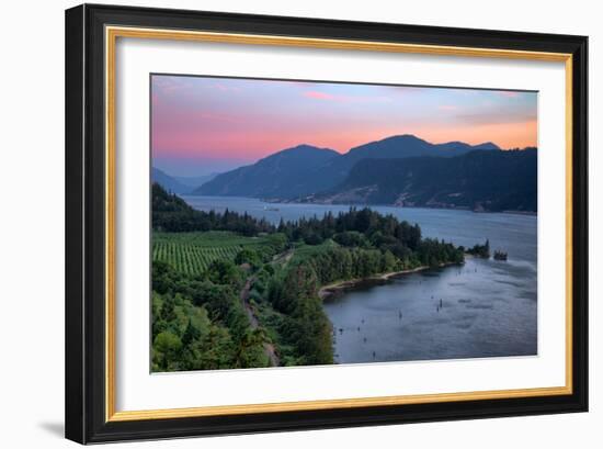 Calm Morning at Columbia River Gorge, Oregon-Vincent James-Framed Photographic Print