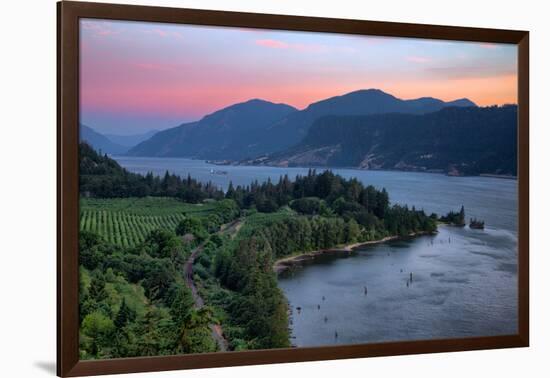 Calm Morning at Columbia River Gorge, Oregon-Vincent James-Framed Photographic Print