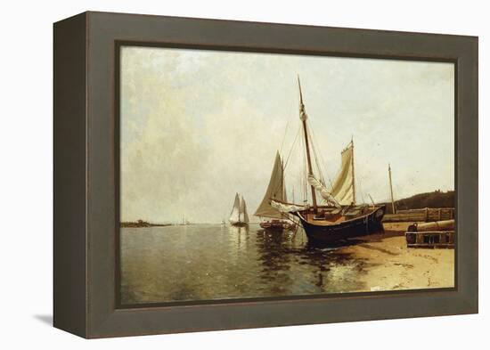 Calm Morning, Portland Harbor-Alfred Thompson Bricher-Framed Premier Image Canvas