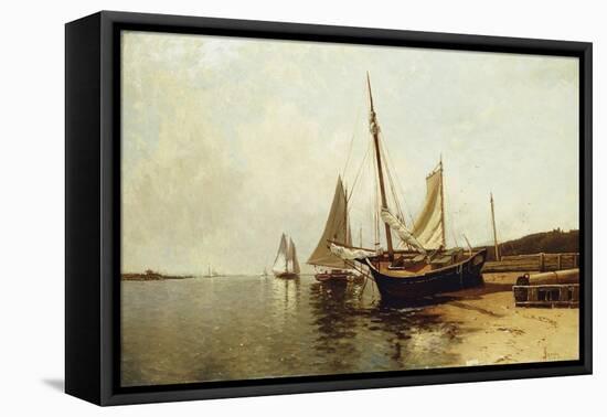 Calm Morning, Portland Harbor-Alfred Thompson Bricher-Framed Premier Image Canvas