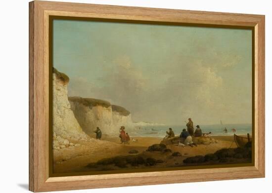 Calm off the Coast of the Isle of Wight, 1799-1804 (Oil on Panel)-George Morland-Framed Premier Image Canvas